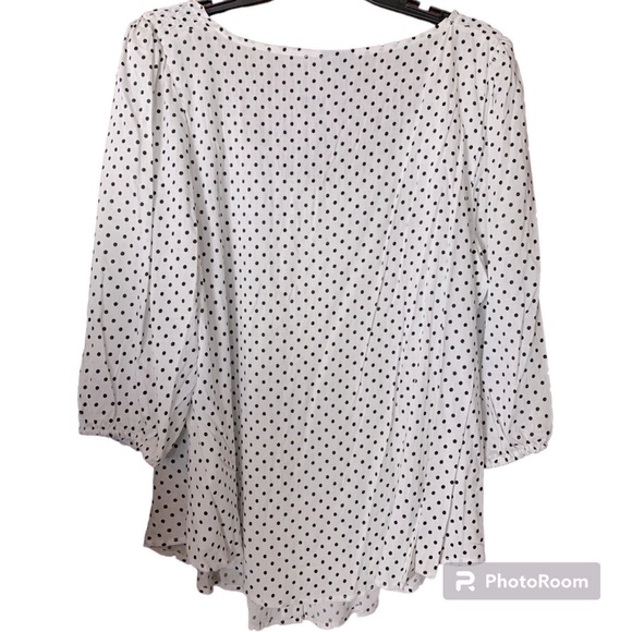 Torrid polka dot blouse top - Picture 2 of 6